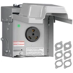 Amp Rv Power Outlet Box, 125V Nema TT-30R Weatherproof, Enclosed.... Fixed Price $36.97.
