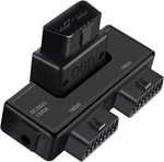 Obdii Splitter With Rotatable Port, Full 16 Pin To 2 Female Black. Fixed Price $32.85.