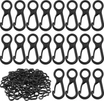 Syhood 100 Pcs Lanyard Hook Plastic Lobster Clasp Mini Snap Clip. Fixed Price $11.71.