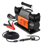 Vevor Dual-cylinder Heavy Duty Air Compressor 10.6CFM 12V Portable Tire Inflator. Fixed Price $149.99.