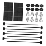 2 Set Car Electric Fan Mounting Kit, Radiator Zip Ties Clips Black. Fixed Price $13.68.