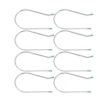 8 Pcs 2 Inch Silver Hot Curler Clips Replacement Kit, Roller.... Fixed Price $9.08.