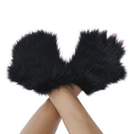 Purfun Fuzzy Faux Fur Paw Gloves, Women Halloween Costume Bear Cat Black. Fixed Price $25.80.