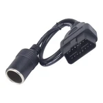 Universal Abs OBD2 Car Cigarette Lighter 16 Pin Socket Power Way Adapter Xx. Fixed Price $13.01.