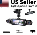 Channel 360 Front Rear Inside Dashcam, Fhd 1080P Car Dvr Camera 64GB. Fixed Price $80.00.