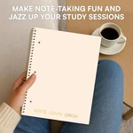 5-PACK 140 Pages Gold Foiled Spiral Note Books College Ruled Stickers 8X10.5IN. Fixed Price $26.80.
