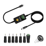 Ytadneth Universal To Dc Adapter, Barrel Pd Trigger Cable, Usb-c Black. Fixed Price $21.89.