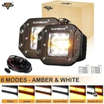 Auxbeam 5" 168W Led Work Light Pods Yellow&white Driving Fog Jeep Ford Chevy. Fixed Price $59.99.