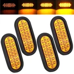 4PCS 6" Inch Oval Amber Led Strobe Lights 24 Recessed Mount With Flash Pa.... Fixed Price $46.85.