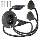 15A 125V Nema 5-15 Shore Power Inlet Plug With 27" Extension Cable & Waterpro.... Fixed Price $27.69.