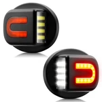 Asgohme White Led Light With Red U-shaped Strip, Black. Fixed Price $24.84.