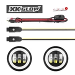 Xk Glow Led 4" Dia Multi-color Fog Light Kit For 07-18 Jeep Wrangler Jk Pair. Fixed Price $197.99.