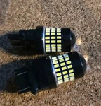 2 Pk-luyed Led Bulb Turn Signal Light 1800 Lumens 3157/3156, Xenon White. Fixed Price $14.95.