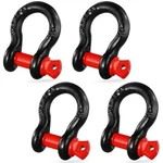 NEW/1/2" D-ring Shackle, 4 Pack Alloy Steel Shackles 17637 Lbs (8 Ton) Break Str. Fixed Price $24.90.
