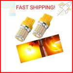 Phinlion 7443 Amber Led Turn Signal Light Bulbs Super Bright 3014 72-SMD T20. Fixed Price $22.65.