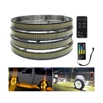 15.5IN 6 Row Wheel Ring Lights Amber White With Turn Signal.... Fixed Price $493.40.