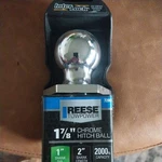 Reese Towpower 72807 Chrome Interlock 1 7/8" Hitch Ball. Fixed Price $24.00.