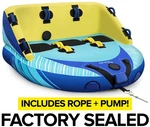 3 Person Towable Tube 770LBS Inflatable Water Rider Like Airhead Big Mable New. Fixed Price $195.00.