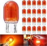 20 Pcs Led Light Bulb Miniature Yellow Amber Orange 7443LL 7443ST. Fixed Price $20.99.