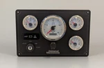Universal Marine Black Instrument Panel 4 Offshore Gauges. Fixed Price $735.00.