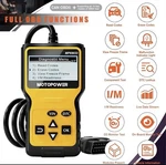Car OBD2 Scanner Code Reader Engine Fault Portable,yellowcolor Motopower MP69033. Fixed Price $19.99.