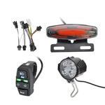 Teqin Ebike Headlight And Tail Sets, 24V To 48V Front Rear Warning Ligh.... Fixed Price $45.39.