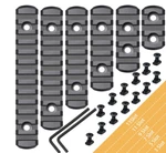 6 Pack Lock Picatinny Rail Plastic 3/5/7/9/11/13 Slot Set M-lok. Fixed Price $11.18.
