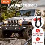 Vevor 1/2" D-ring Shackle, 4 Pack Alloy Steel Shackles 17637 Lbs (8 Ton) Break. Fixed Price $26.09.