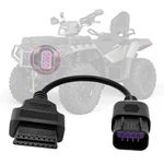 Vzg OBD2 Adapter Cable For Polaris 8 Pin To 16 Female Obdii Black. Fixed Price $19.97.