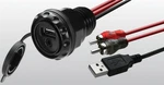 Mbquart PSAP2 Waterproof Dash Mount Usb 3.5MM Rca Ext Cable 10FT. Fixed Price $32.08.