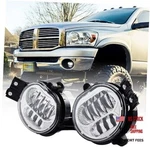 New Led Fog Light For Dodge Ram - Chrome No Drl. Fixed Price $93.17.