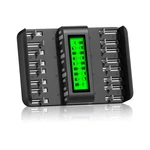 Cityork 16 Bay Rechargeable Battery Charger Smart Lcd. Fixed Price $54.99.