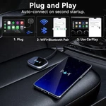 Vnilrgle BY969C Wireless Android Auto Adapter, Latest Nfc Touch, Silvery. Fixed Price $50.85.