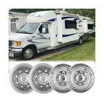 4PC 16" Polished Stainless Steel Dually Wheel Simulators, Nice Looking Bolt O.... Fixed Price $306.11.