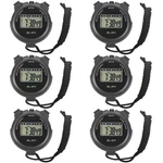 6-PACK Digital Sport Stopwatch Timer, Electronic Large Display With Date Time.... Fixed Price $27.69.