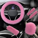 5PCS Fluffy Car Steering Wheel Cover Set, Includes Faux Fur Gear Shift .... Fixed Price $15.12.