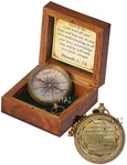 Trust In The Lord With All Your Heart -proverbs 3: 5-6 Quote Engraved Compass.... Fixed Price $29.86.