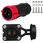 Gairen 2 Pin 50AMP Trolling Motor Plug Receptacle Set, Black, Red,. Fixed Price $31.18.