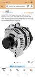 Asape 11570 High Output Alternator 160A 12V For Dodge, Chrsyler, Ram C/v, Vw. Fixed Price $60.00.