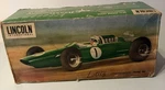 Lincoln International Lotus Indianapolis Racing Battery Operated Tinplate Car. Fixed Price $54.09.