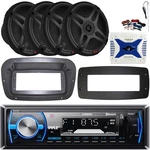 Pyle 1-DIN Marine Receiver W/kit + Adapter, 4X 6.5" 600W Max Speakers, Amplifier. Fixed Price $415.99.