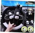 8 Pcs Cute Panda Steering Wheel Cover Set For Women Girl,anti-slip Black White. Fixed Price $35.50.
