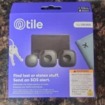 Tile LIFE360 Gps Bluetooth Tracking Device Set - 2 Mate, 1 Slim, Sticker. Fixed Price $25.00.