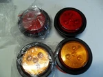 New Sun Trailer Marker Light Set 2 Amber Red 4 Total Pieces Led. Fixed Price $5.00.