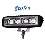 Wave One Marine High Lumen Black Spreader Boat Flood Deck Light Stainless. Fixed Price $44.99.