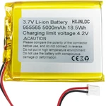 Hxjnldc 3.7V 5000MAH 955565 Li-ion Lithium Polymer Battery Extra. Fixed Price $28.75.