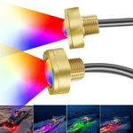2PCS Rgbw IP68 Underwater 1/2" Npt Boat Drain Plug Lights With Rf& App Contro.... Fixed Price $130.46.