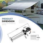 3310423.209U For Dometic 9100 Rv Power Awning Motor Torsion Assembly Rh Black. Fixed Price $158.99.