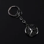 Rhinestone Car Keychain Bling Metal Ring Auto Fob For Mercedes-benz Blk. Fixed Price $15.99.