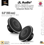 Jl Audio C7-650CW 6.5" High-end Component Woofer Speaker Pair 250W Rms. Fixed Price $1314.32.